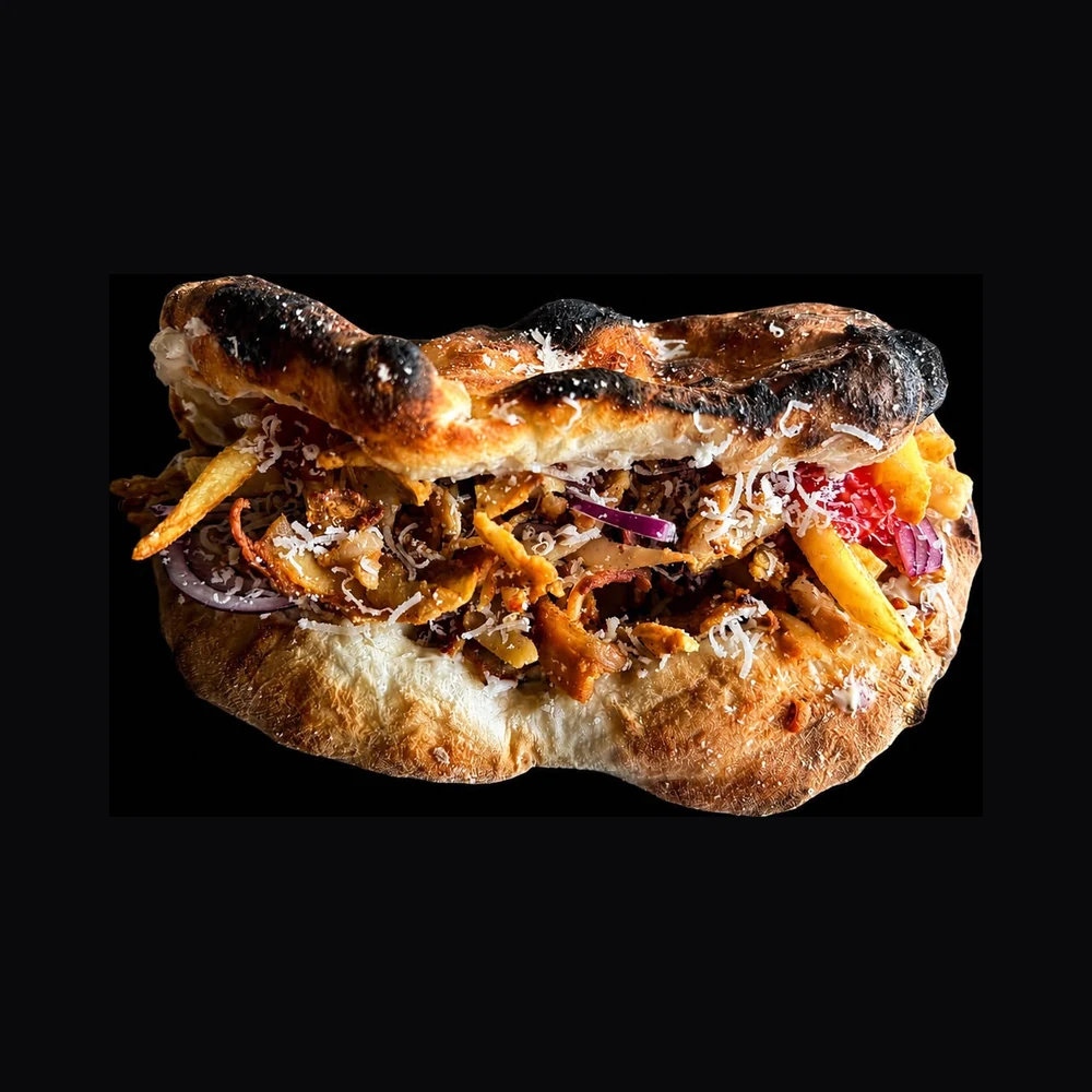 Panini Greek cu pui rotisat și cartofi — Panini Station Craiova